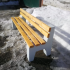 Бетонная лавочка МФ 1.14 - фото - 2